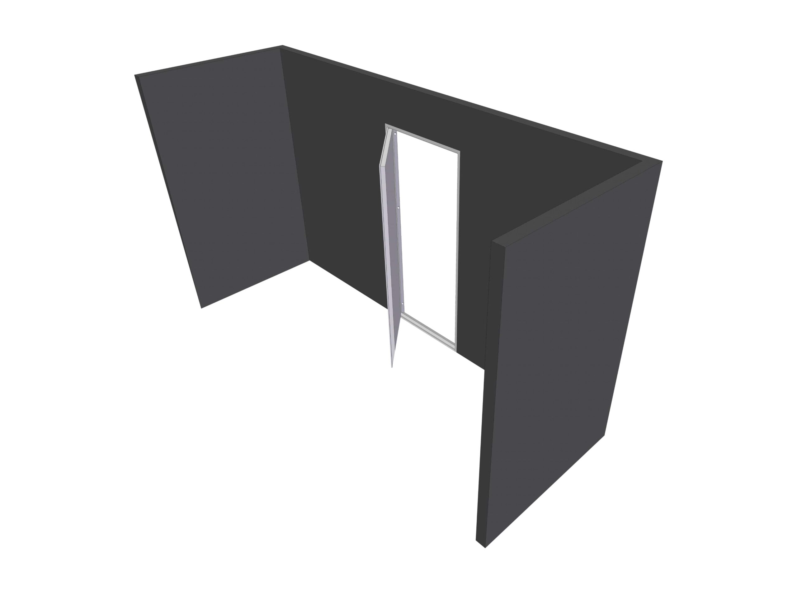 Right hand hung opening inwards Kirncroft Security Doors