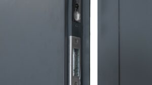 Double door top aux lock and bolt