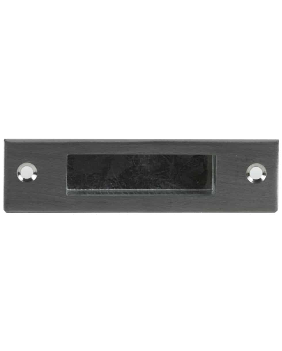 Stainless steel auxiliary lock keep plate Kirncroft Security Doors