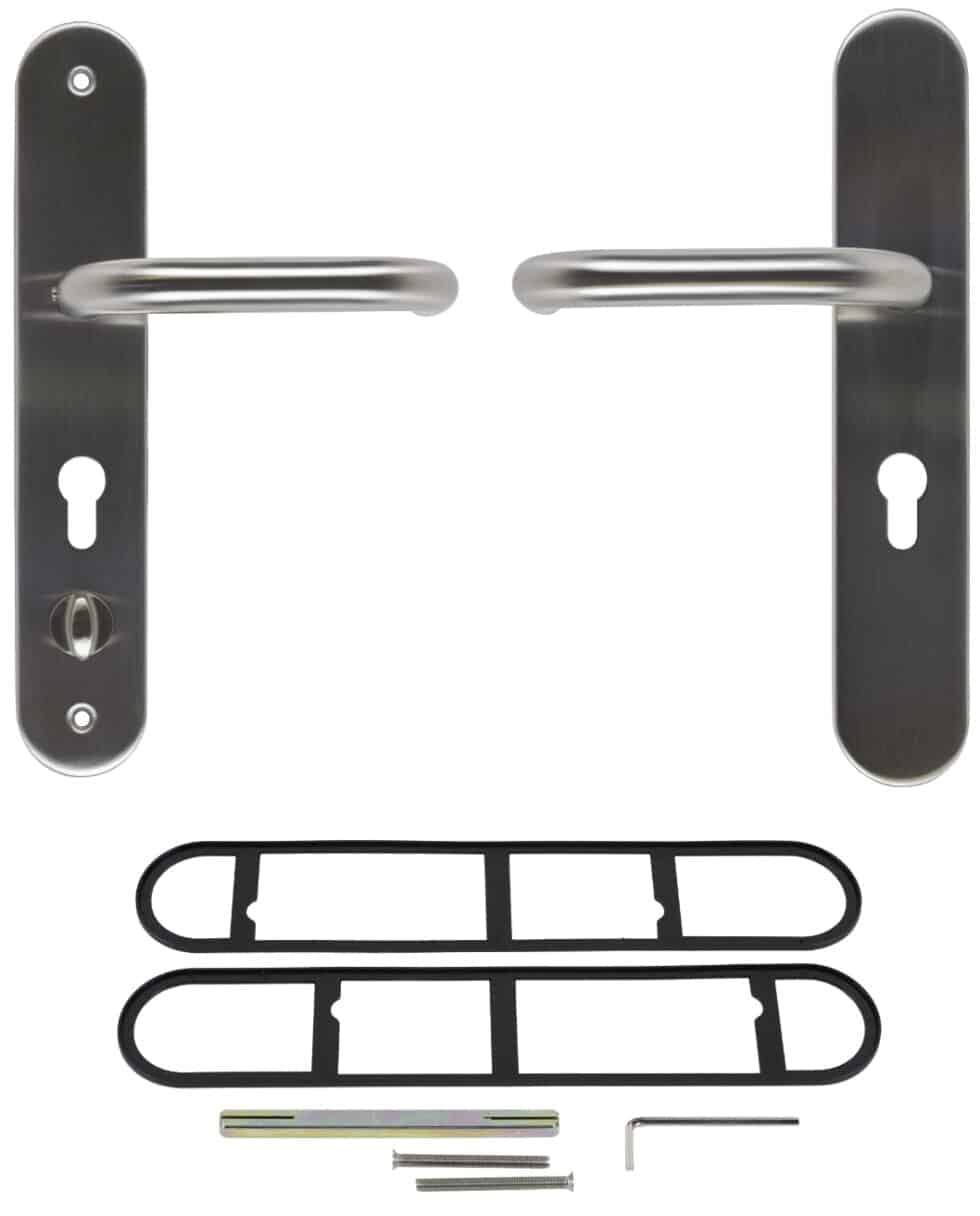 Kirncroft 10point locking stainless steel lever handles Kirncroft Security Doors